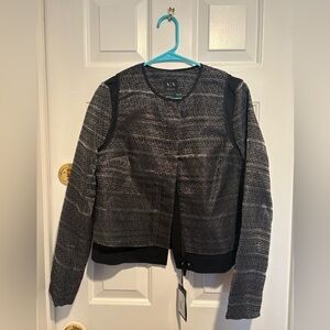 A/X Armani Exchange Women's Black and Gray Jacket